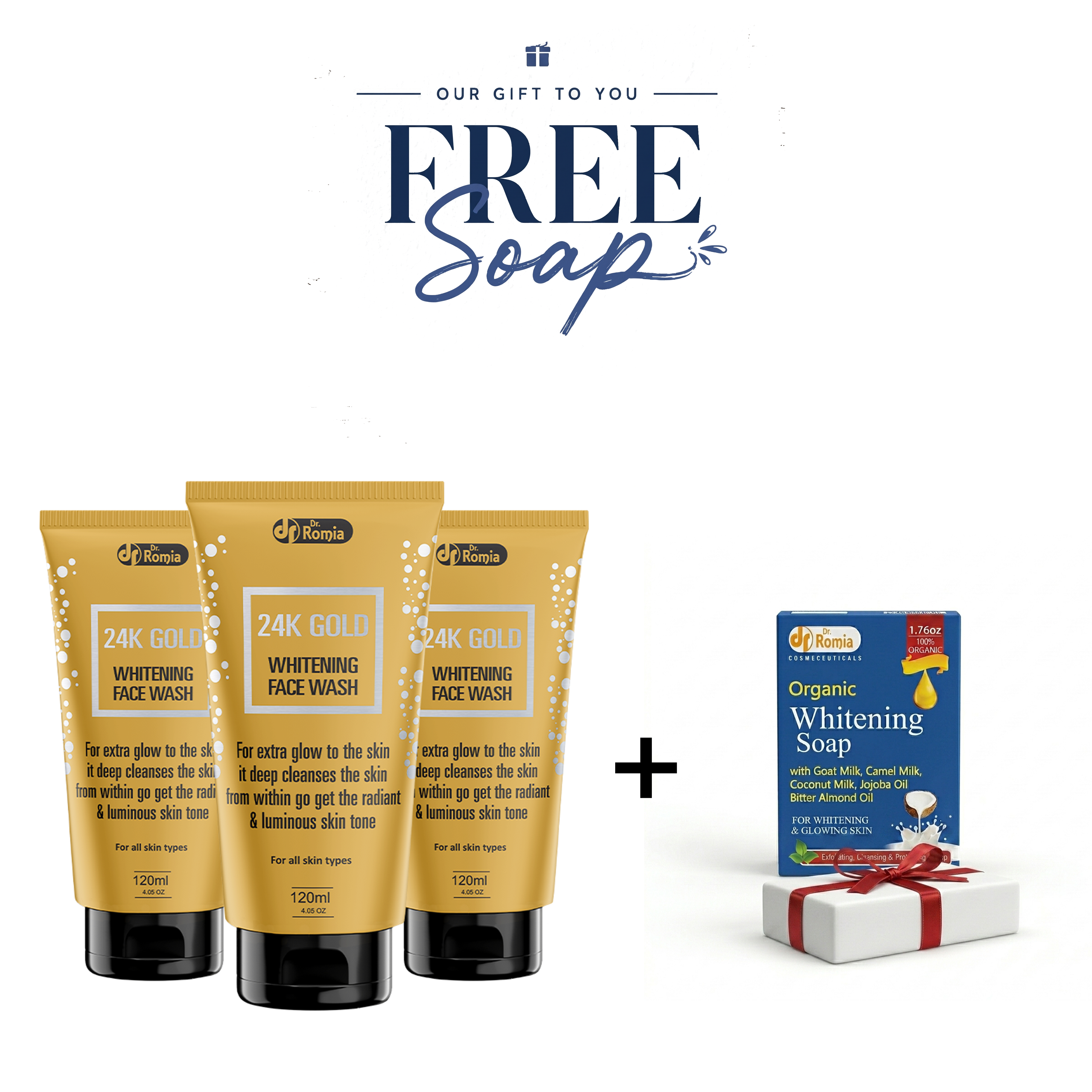 24K Gold Face Wash 3 Packs