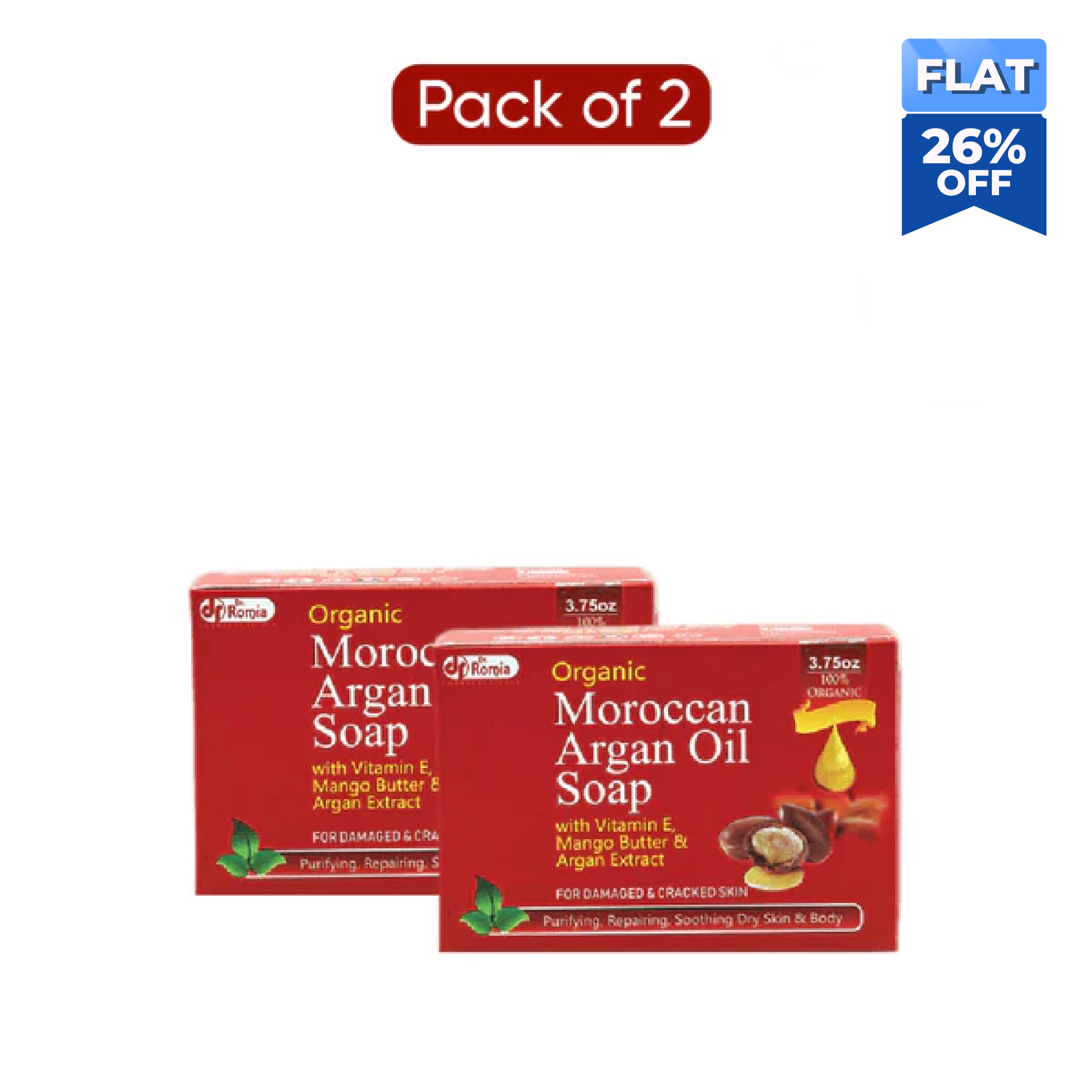 Organic Moroccan Argan Oil Soap - 2 Pack