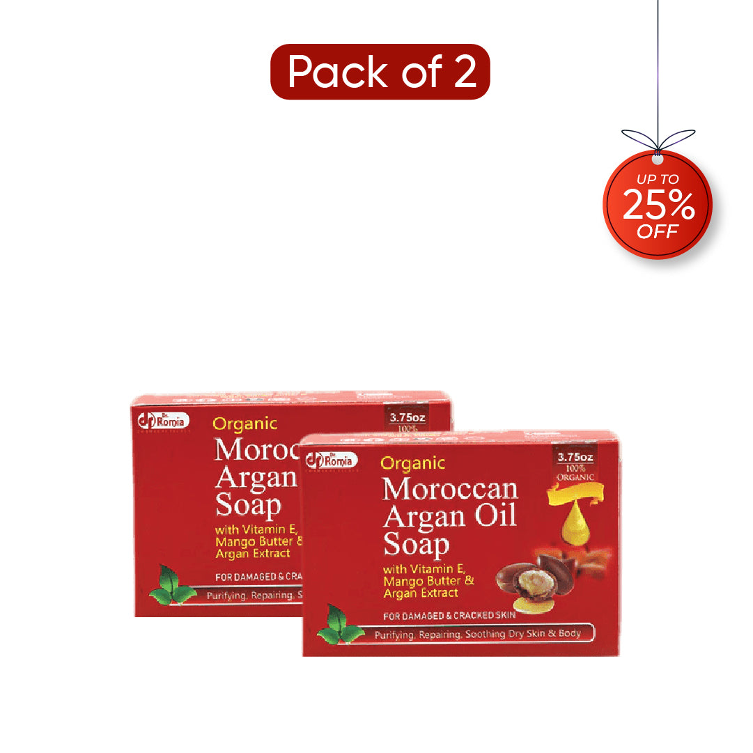 Organic Moroccan Argan Oil Soap - 2 Pack