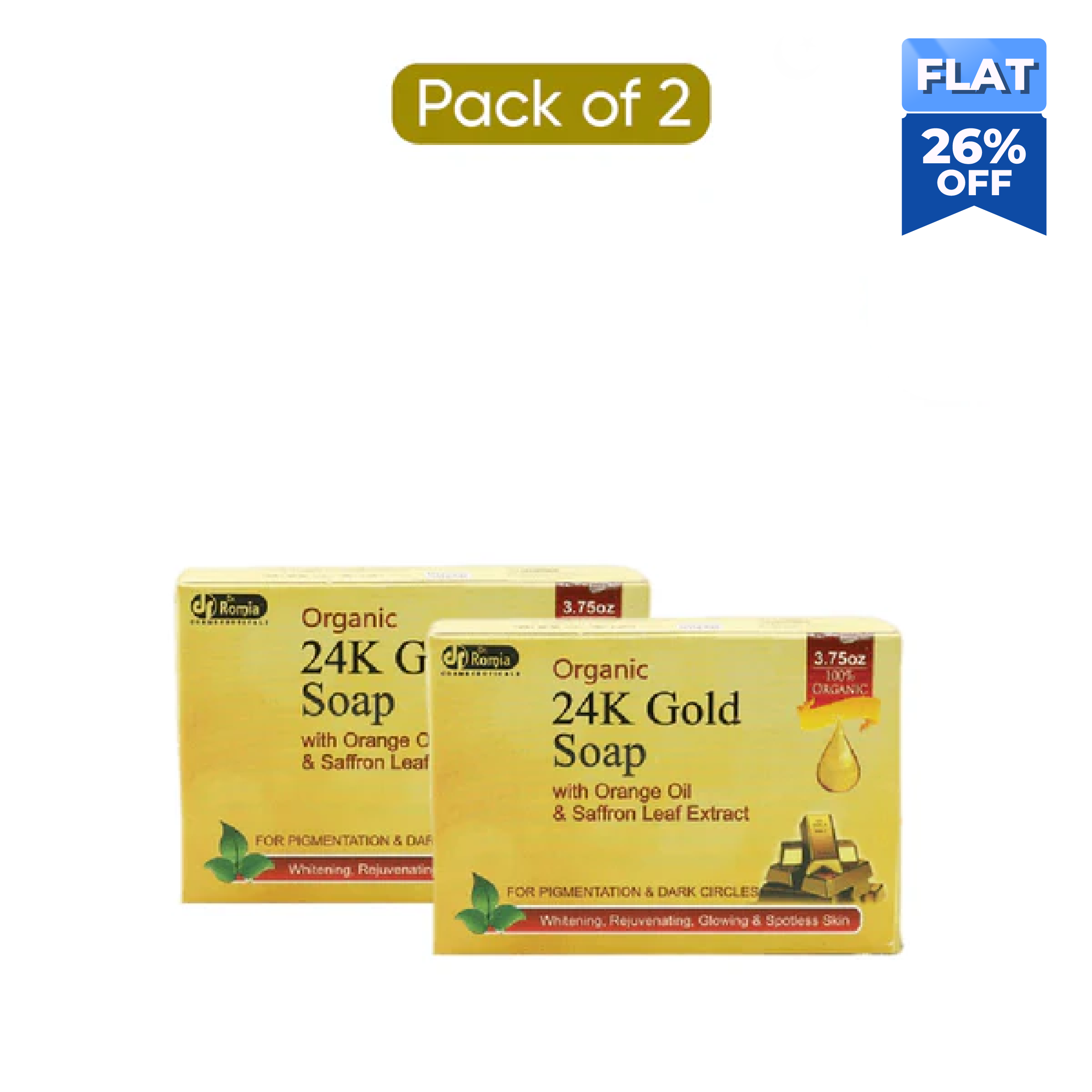 Organic 24K Gold Soap - 2 Pack