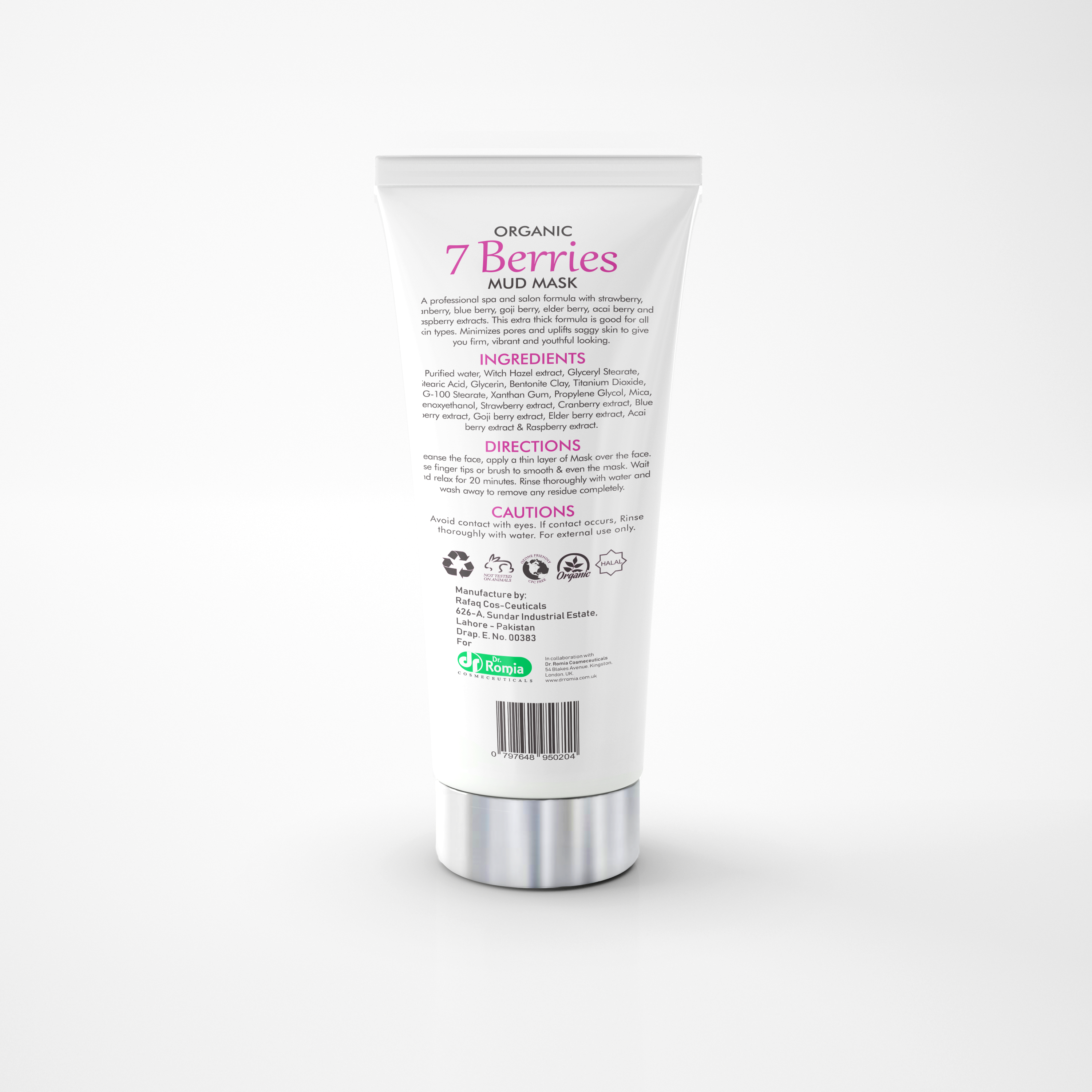 Face Mask For Skin Whitening – Organic 7 Berries Mud Mask