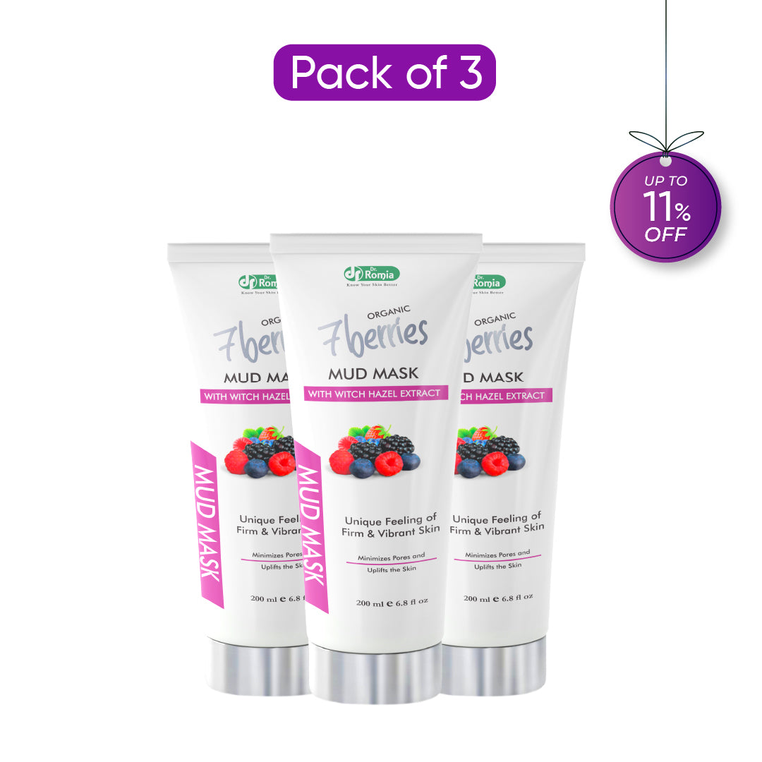 Organic 7 Berries Mud Mask 3 Packs