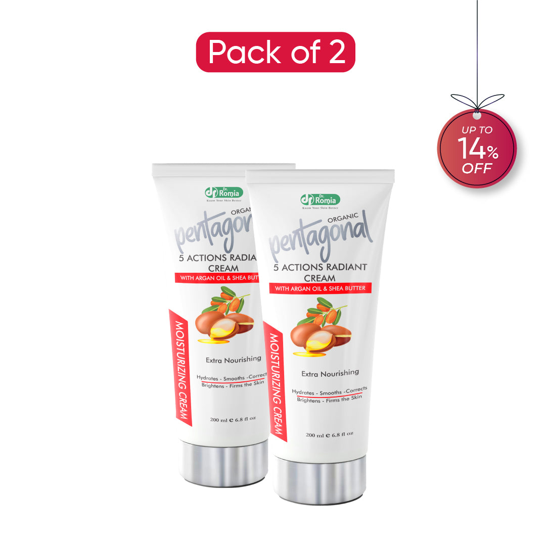 Organic Pentagonal 5-Action Cream - 2 Pack