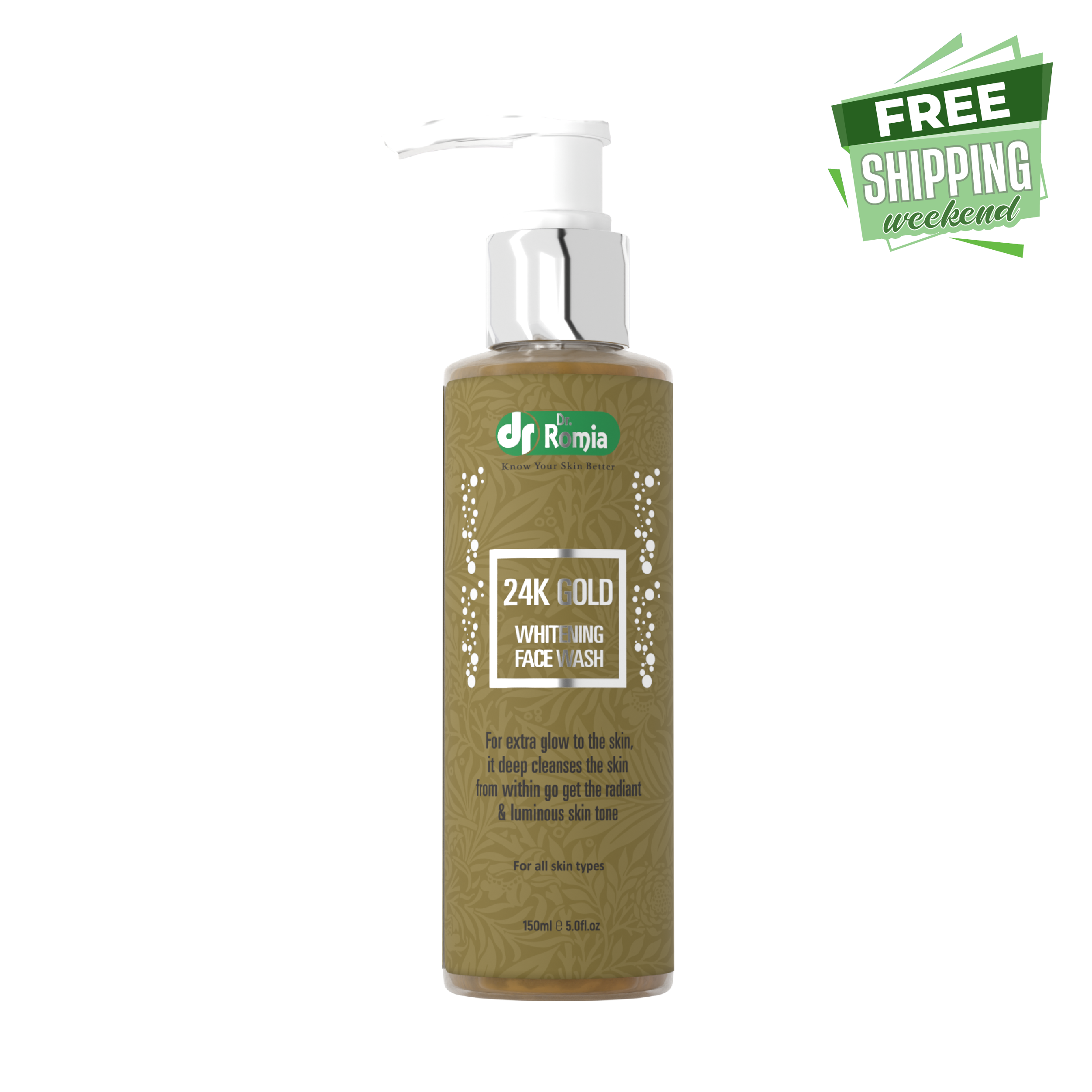 24K Gold Skin Lightening Face Wash