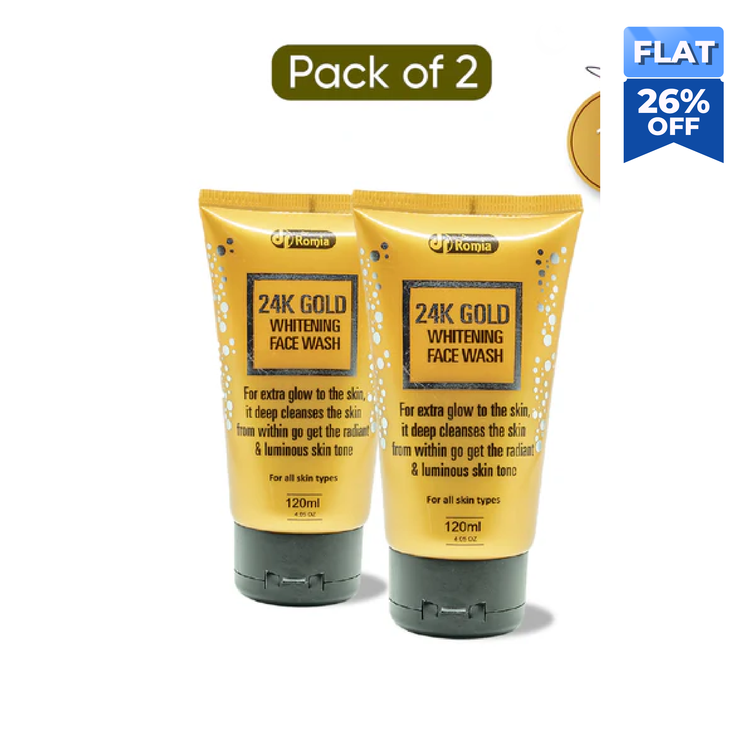 24K Gold Face Wash - 2 Pack