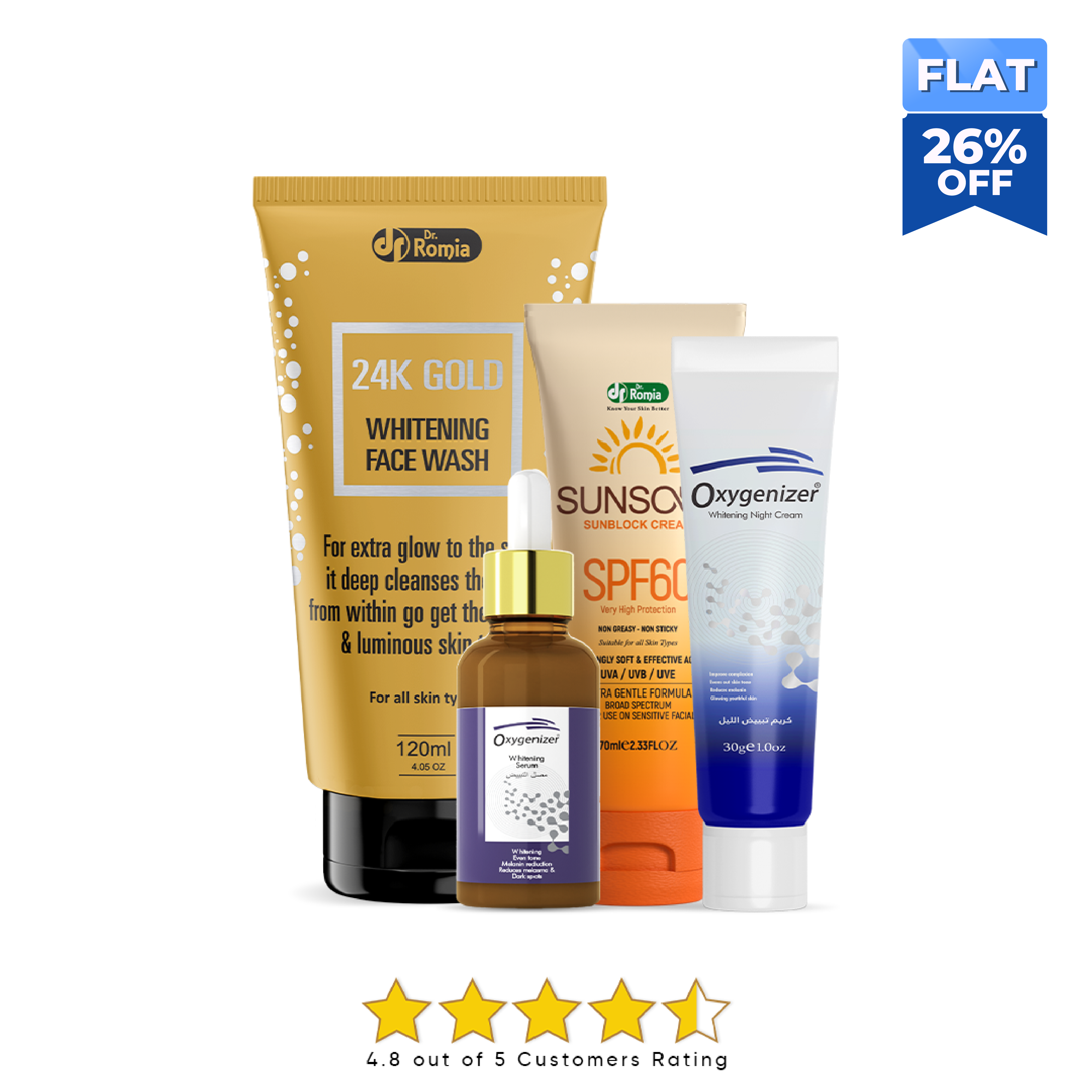 Special whitening bundle โ Whitening Cream & Brightening Products