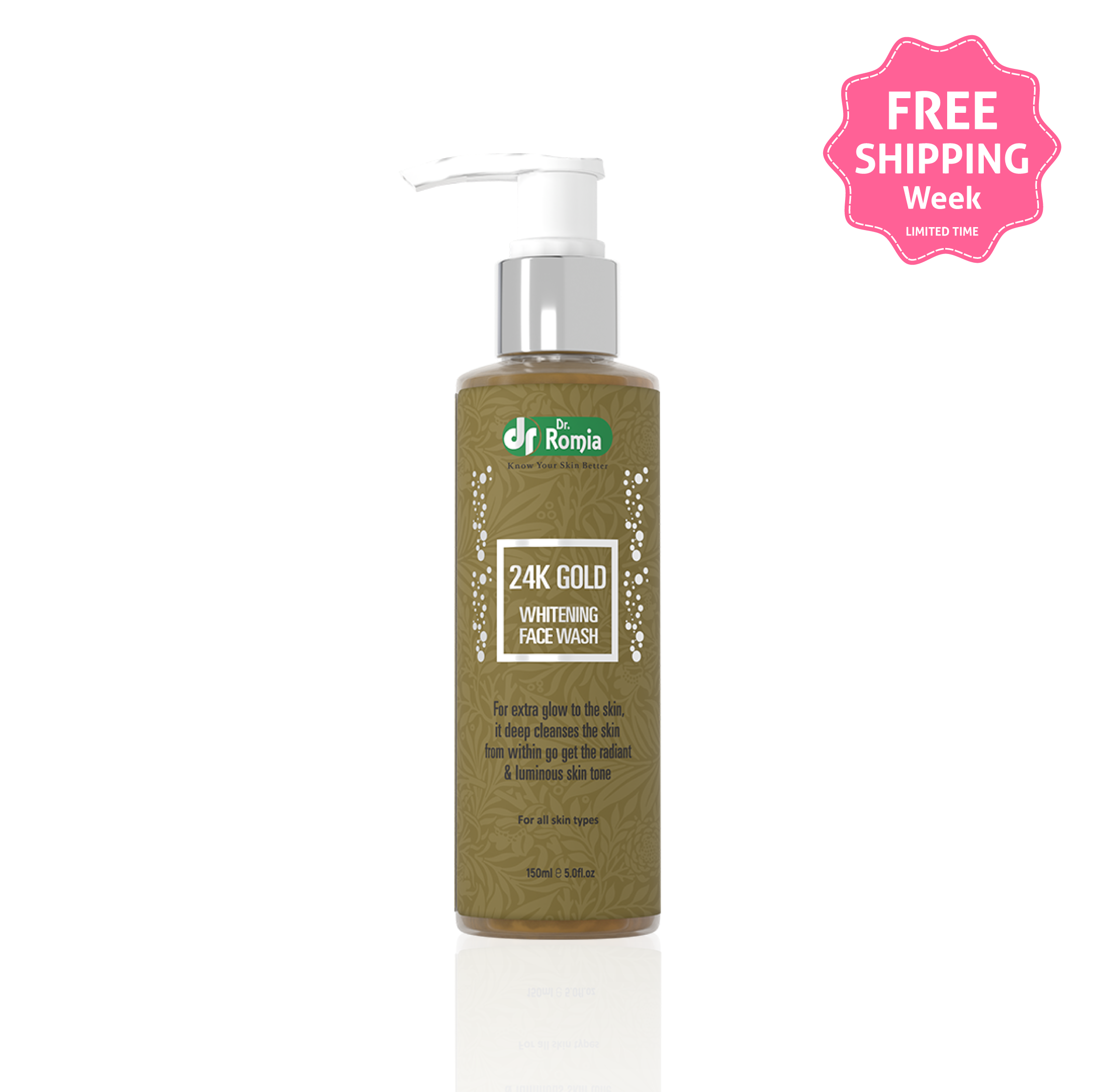 24K Gold Skin Lightening Face Wash