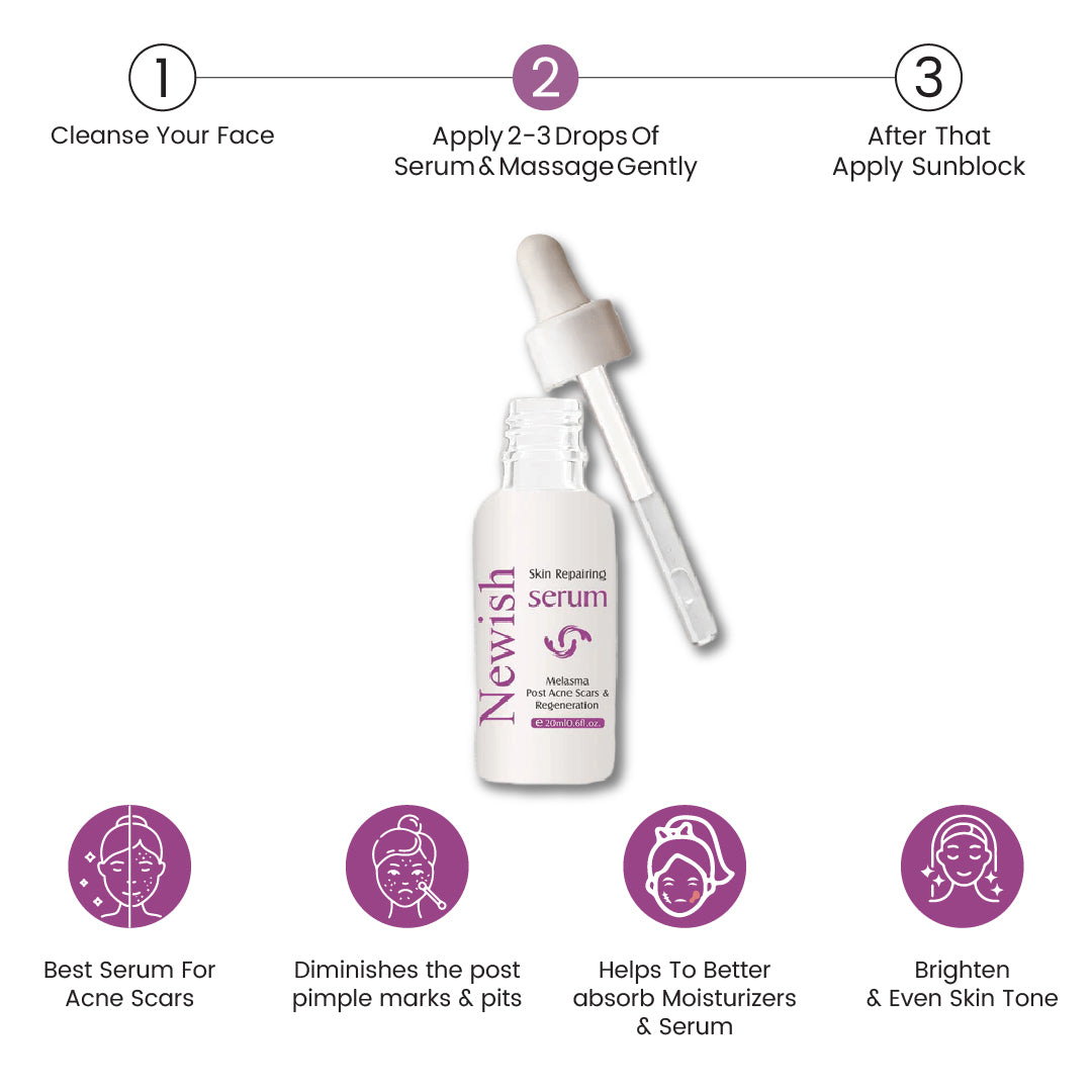 Newish Skin Repairing Serum – For Acne Scars
