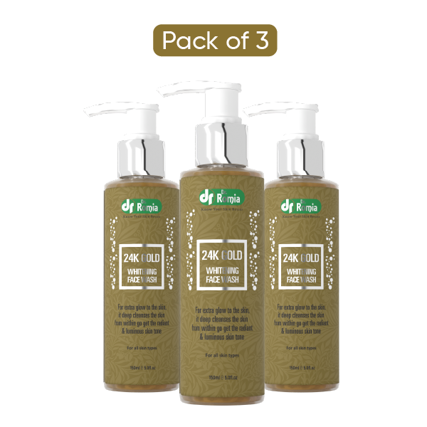 24K Gold Lightening Facewash 3 Packs