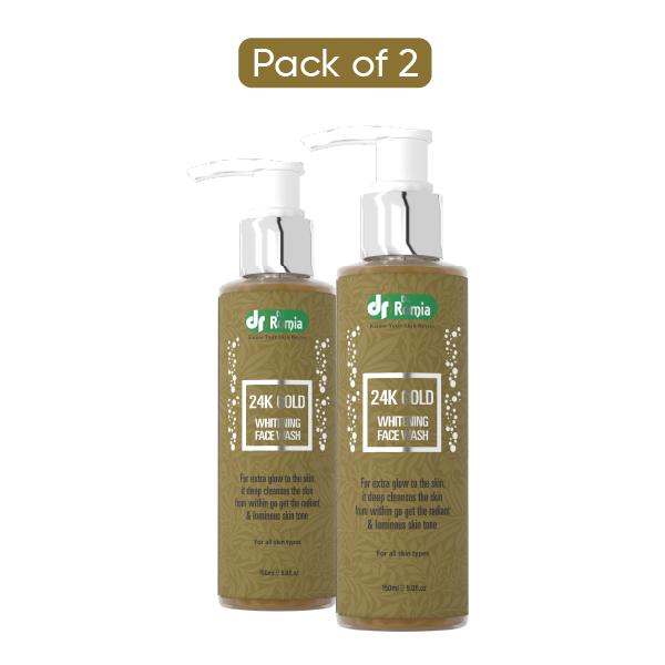 24K Gold Skin Lightening Facewash - 2 Pack