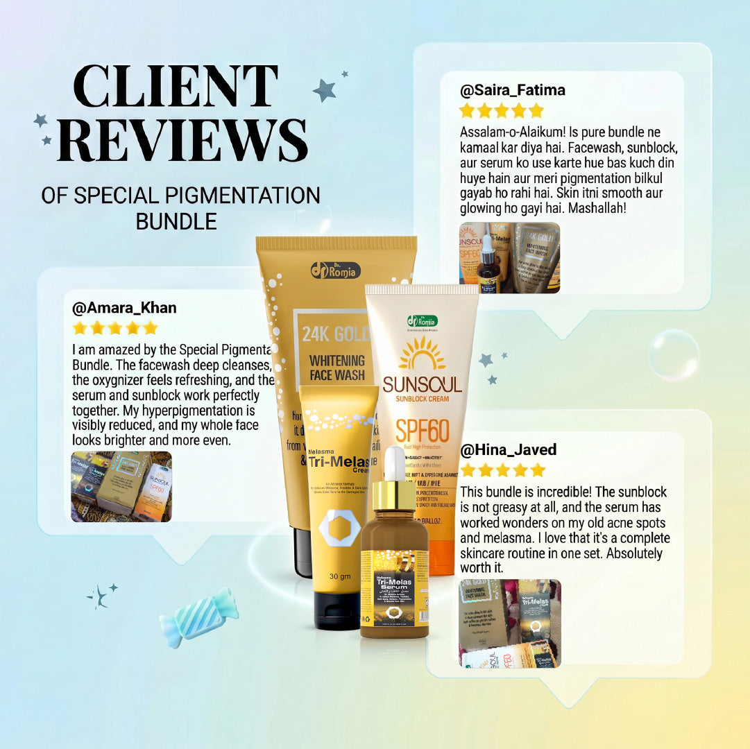 SPECIAL PIGMENTATION BUNDLE (MELASMA, FRECKLES & DARK SPOTS)