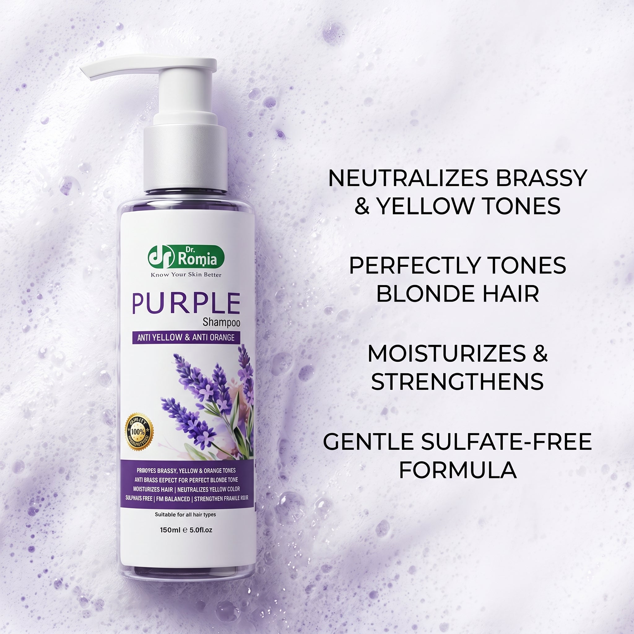 Purple Shampoo for Brassy and Yellow Hair