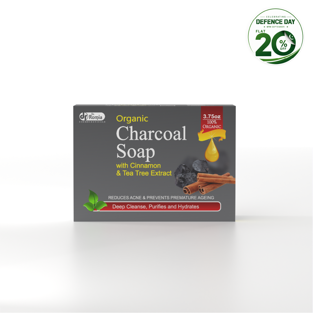 Organic Charcoal Soap โ For Acne, Blackheads, Pores Cleansing