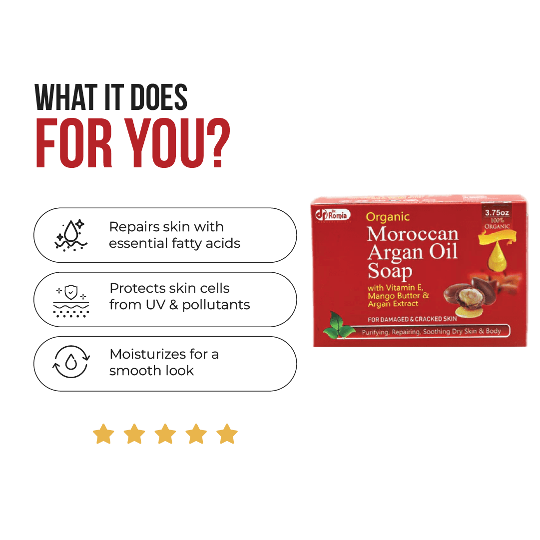 Treatment For Damaged Skin – Organic Moroccan Argan Oil Soap