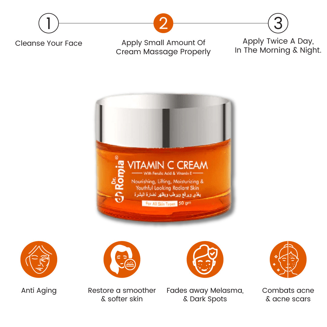 VITAMIN C CREAM With FERULIC ACID & VITAMIN E