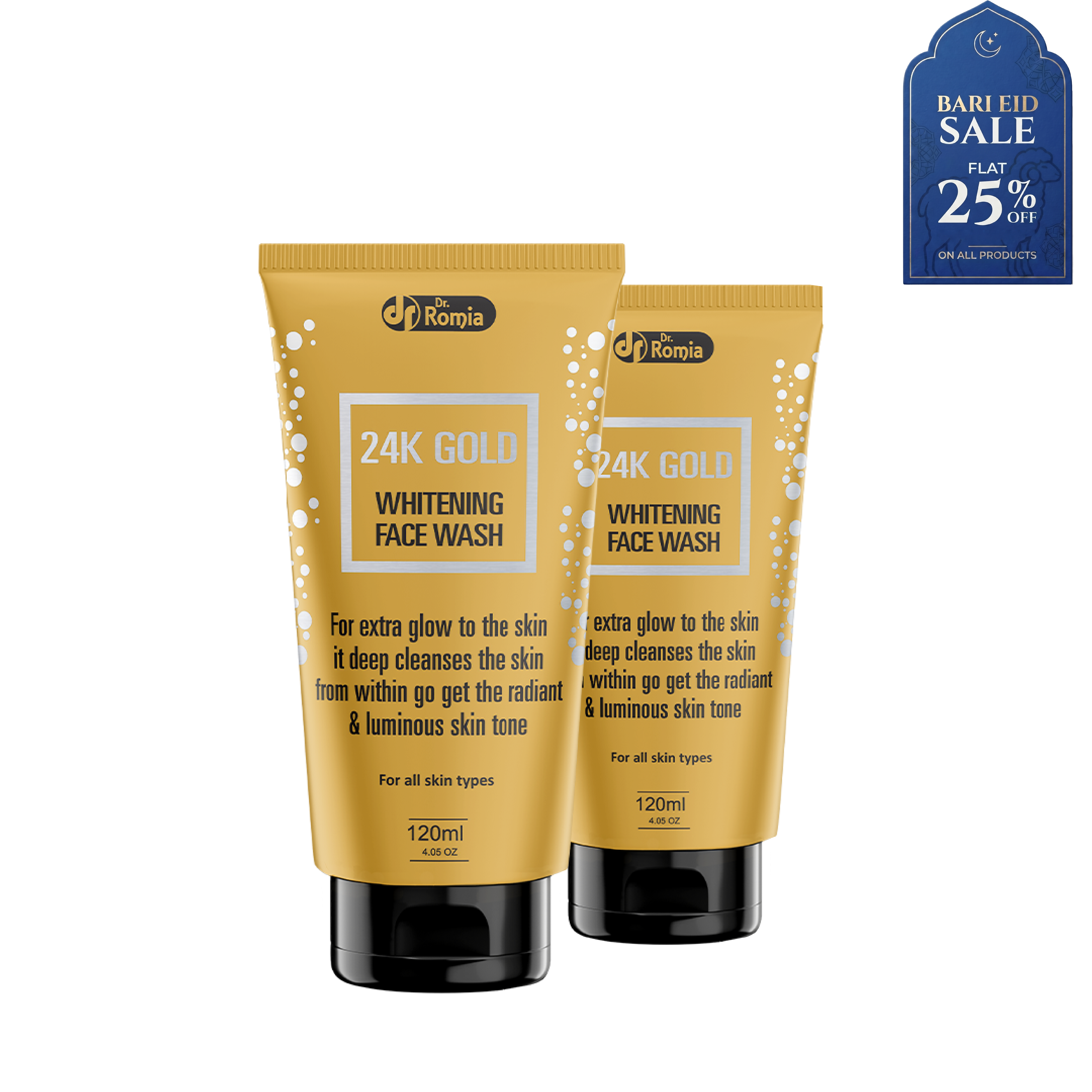 24K Gold Face Wash - 2 Pack