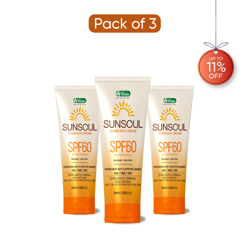 Sunsoul Sunblock 3 Packs