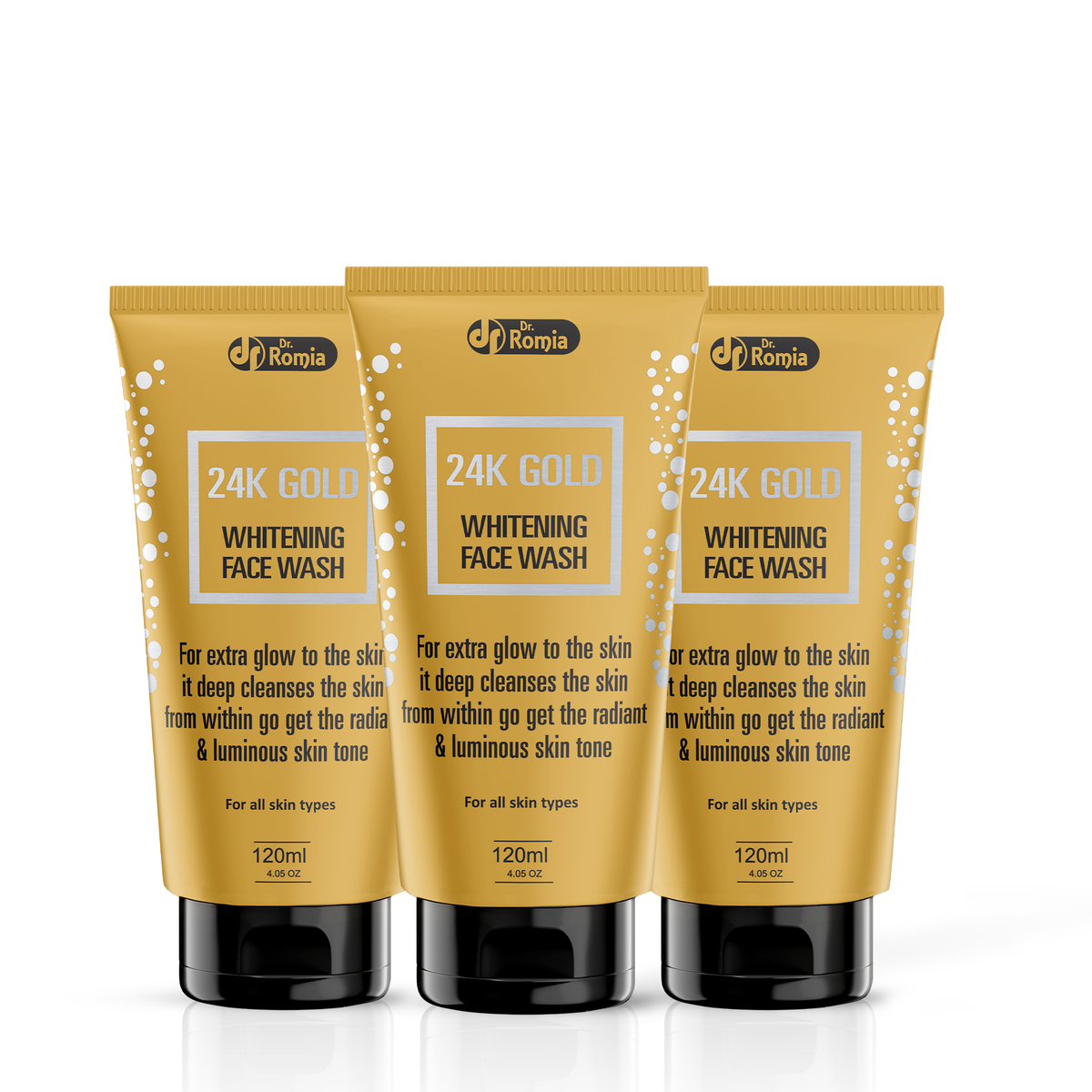 24K Gold Face Wash 3 Packs