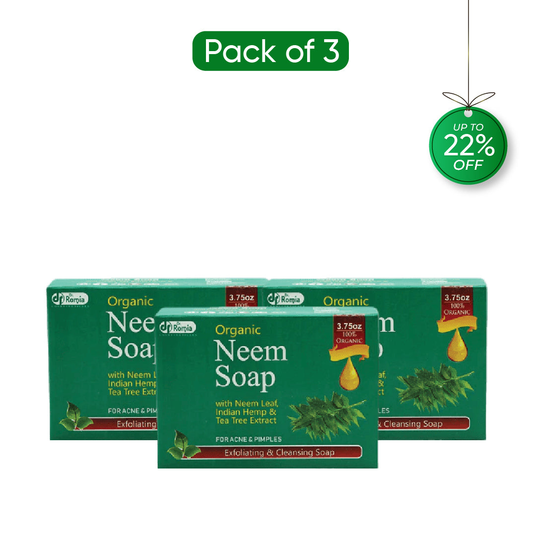Organic Neem Soap 3 Packs – Dr.Romia