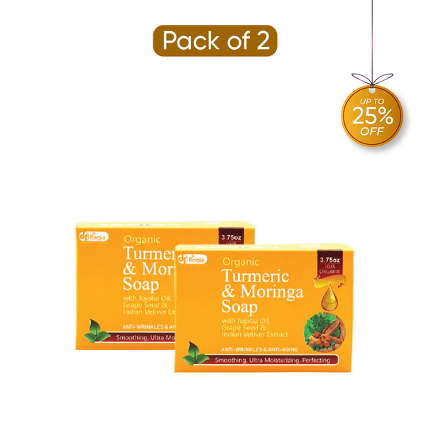 Organic Turmeric & Moringa Soap - 2 Pack