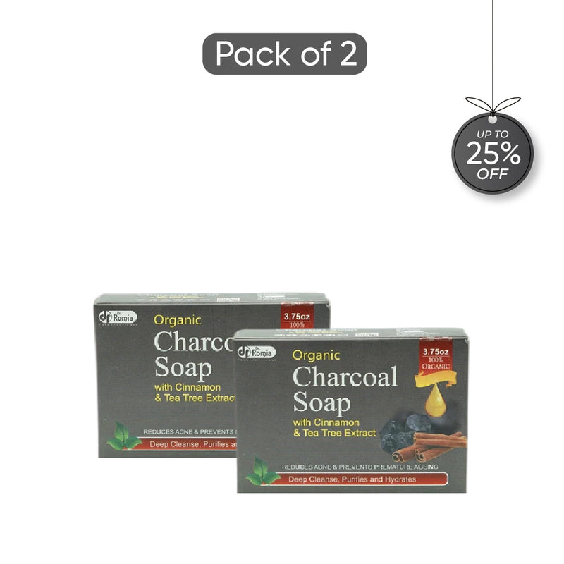Organic Charcoal Soap - 2 Pack