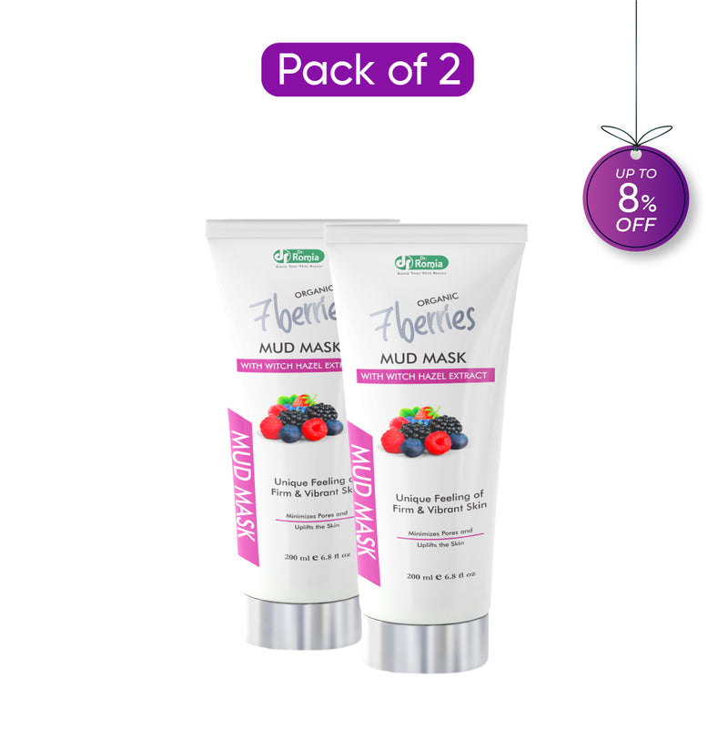 Organic 7 Berries Mud Mask - 2 Pack