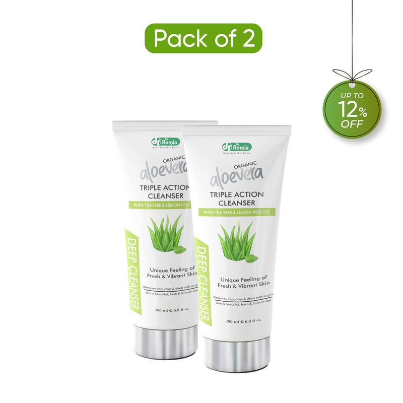 Organic Aloe Vera Cleanser - 2 Pack