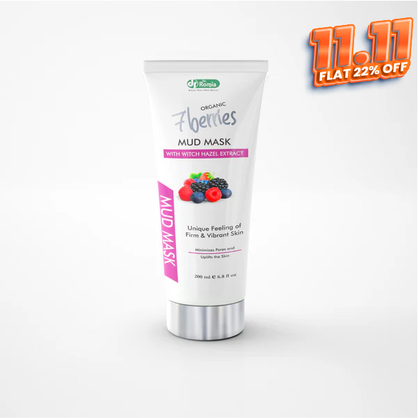 Face Mask For Skin Whitening – Organic 7 Berries Mud Mask