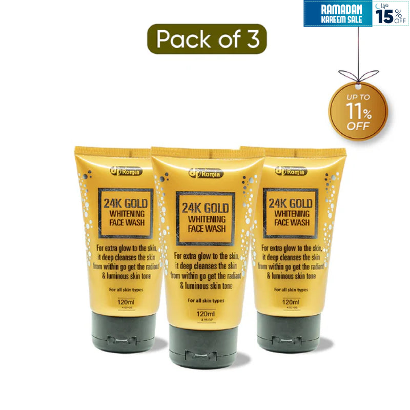 24K Gold Face Wash 3 Packs