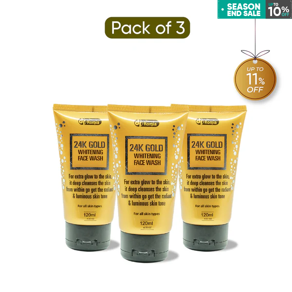 24K Gold Face Wash 3 Packs