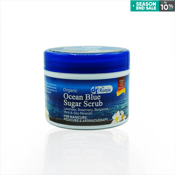 Manicure & Pedicure At Home – Organic Ocean Blue Sugar Scrub