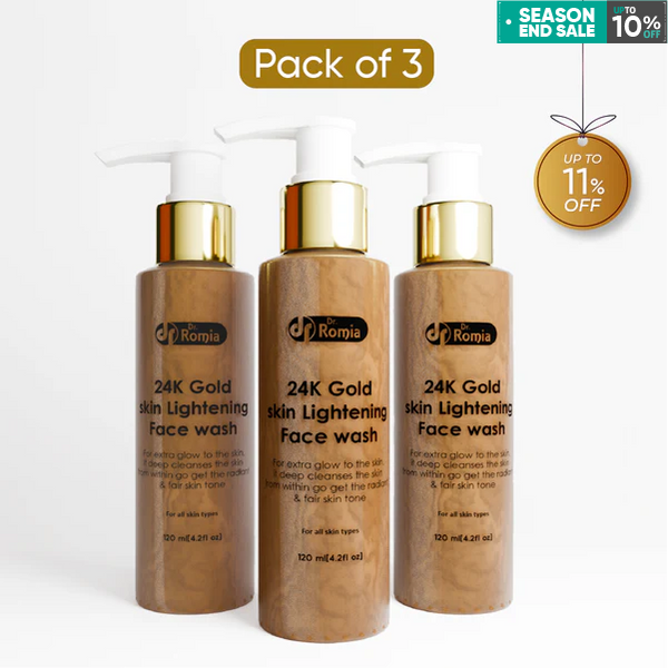 24K Gold Lightening Facewash 3 Packs