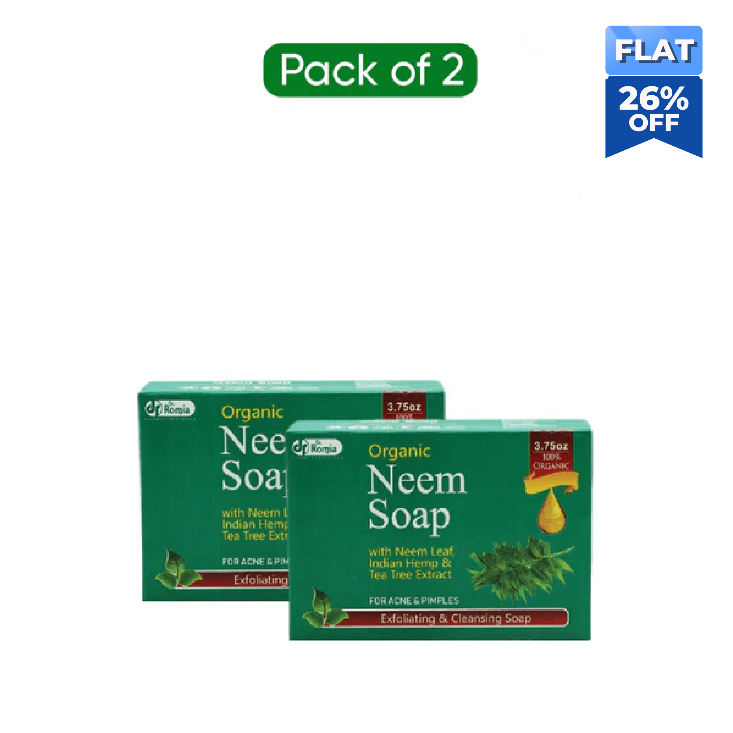 Organic Neem Soap - 2 Pack