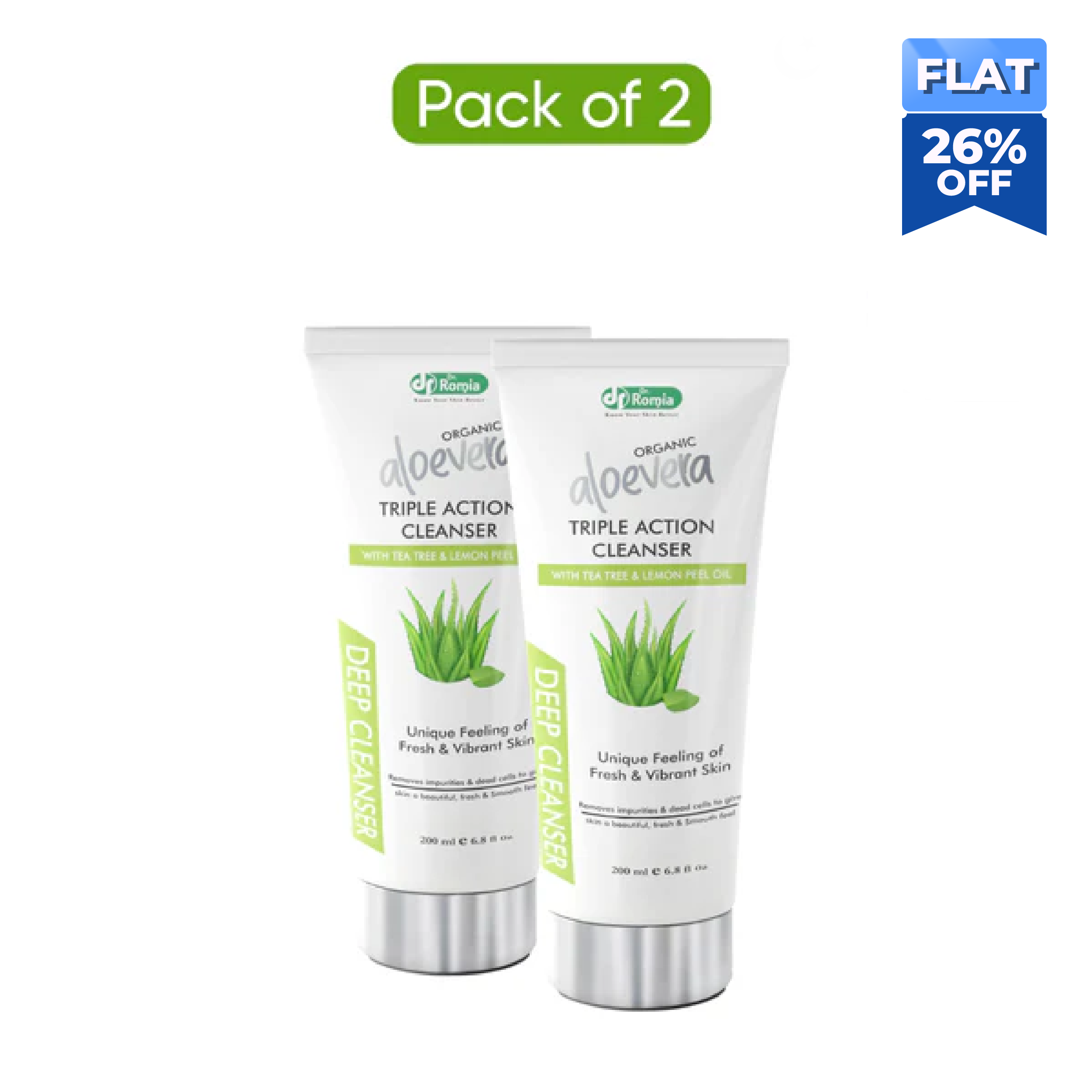 Organic Aloe Vera Cleanser - 2 Pack