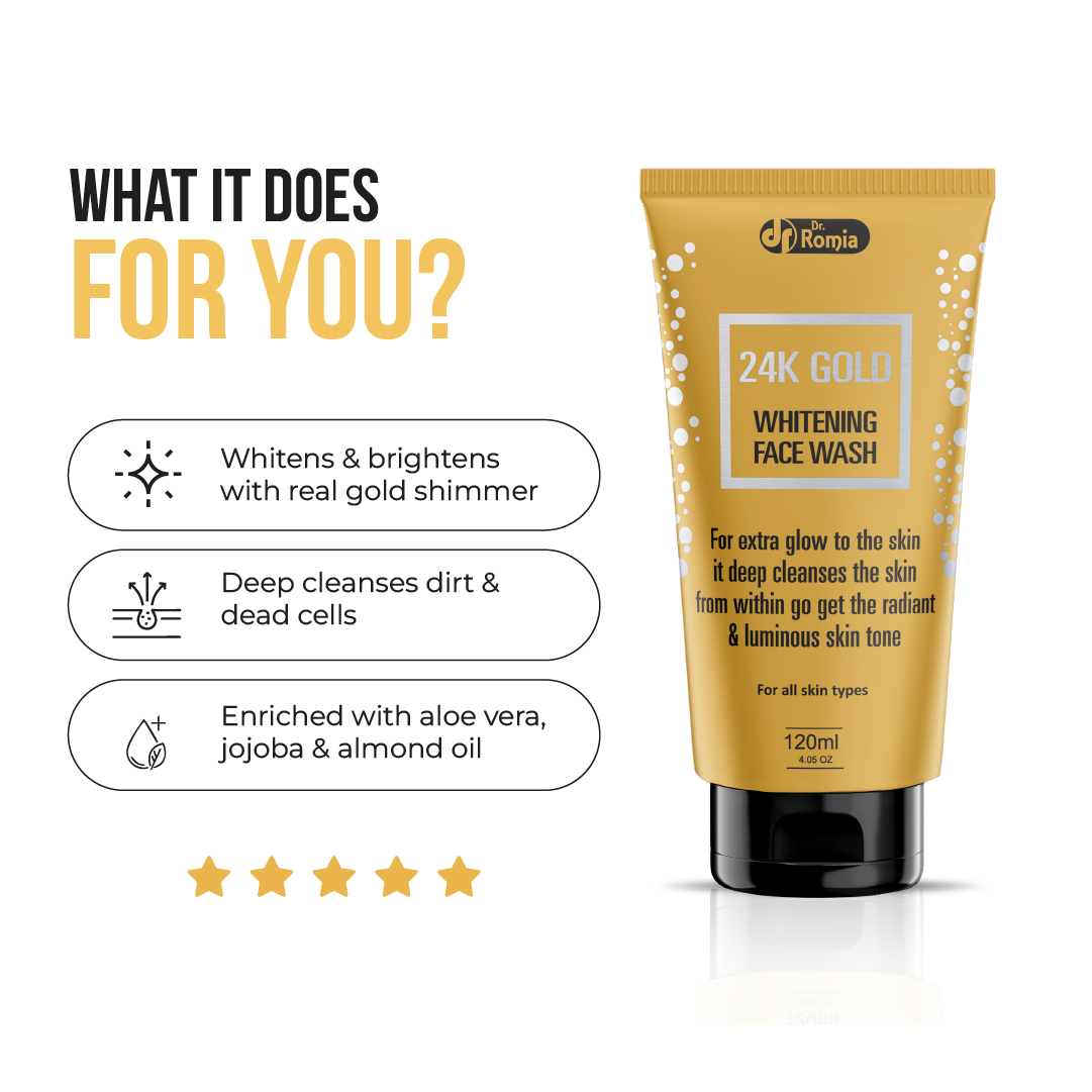 24K GOLD – BEST WHITENING FACE WASH