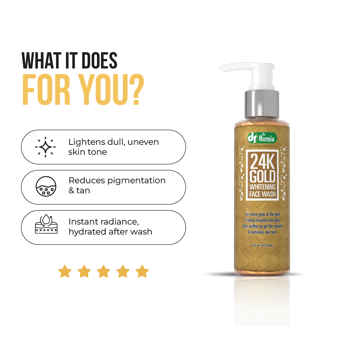 24K Gold Skin Lightening Face Wash