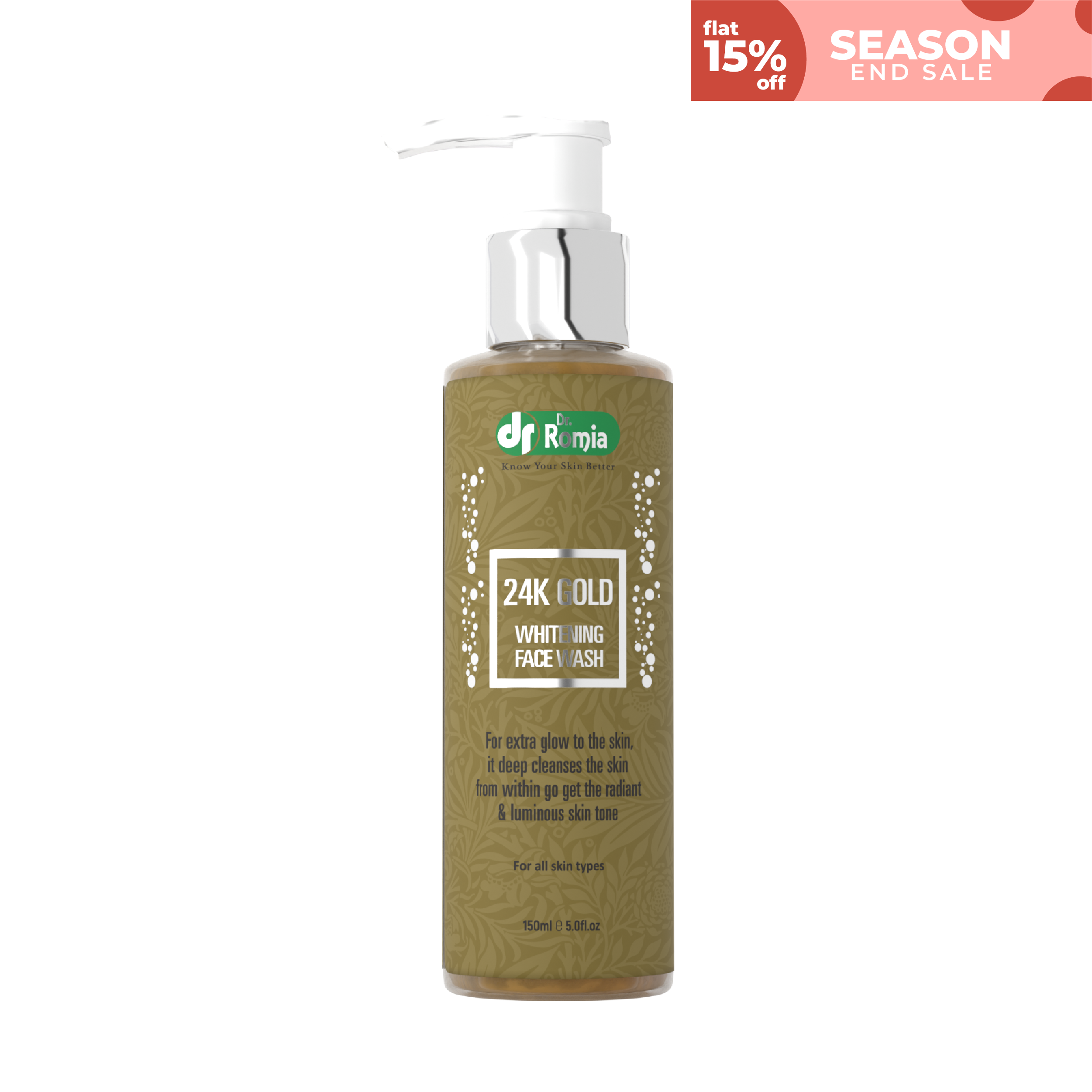 24K Gold Skin Lightening Face Wash