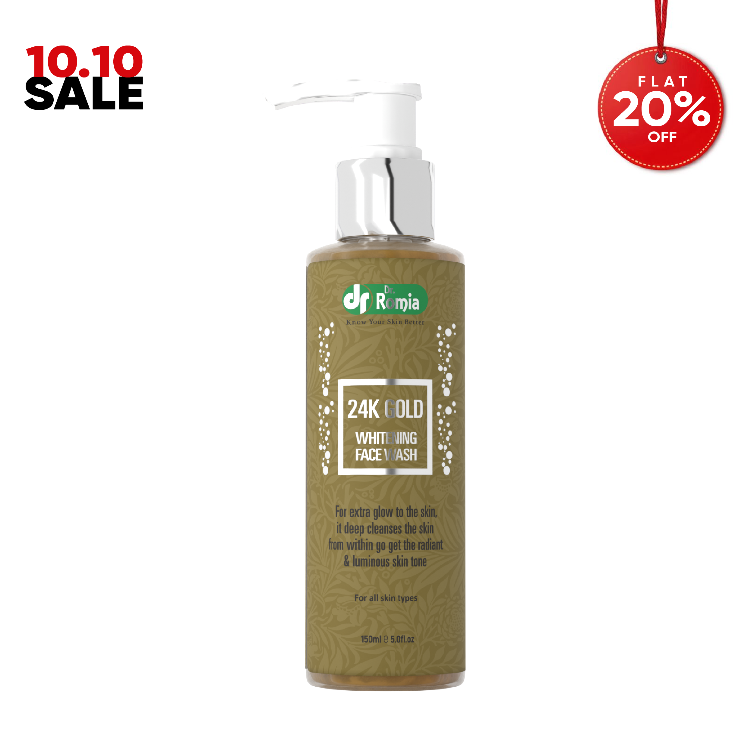 24K Gold Skin Lightening Face Wash
