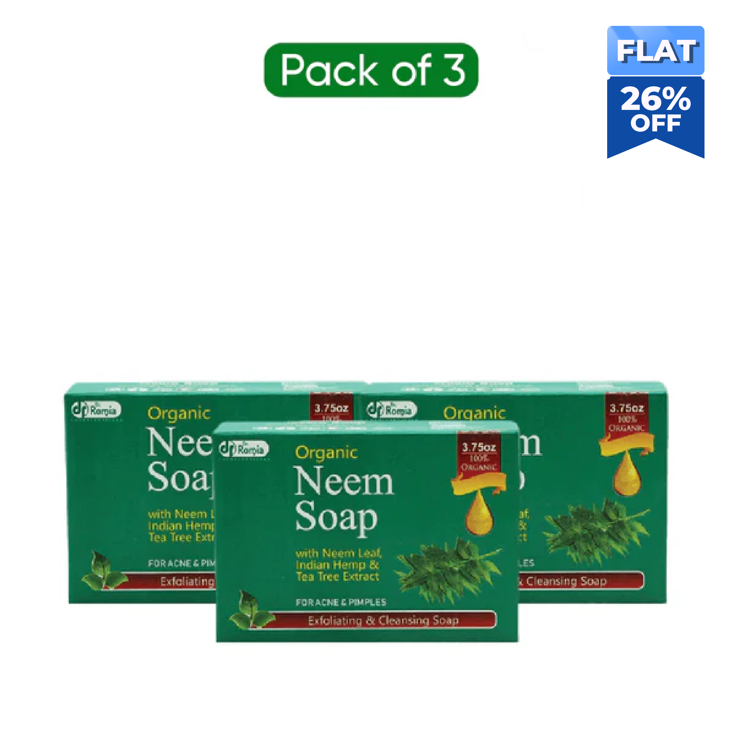Organic Neem Soap 3 Packs