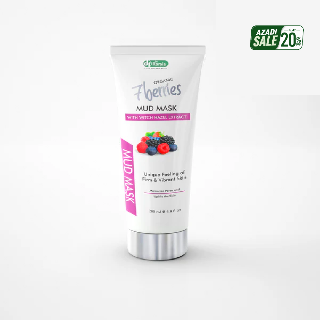 Face Mask For Skin Whitening – Organic 7 Berries Mud Mask