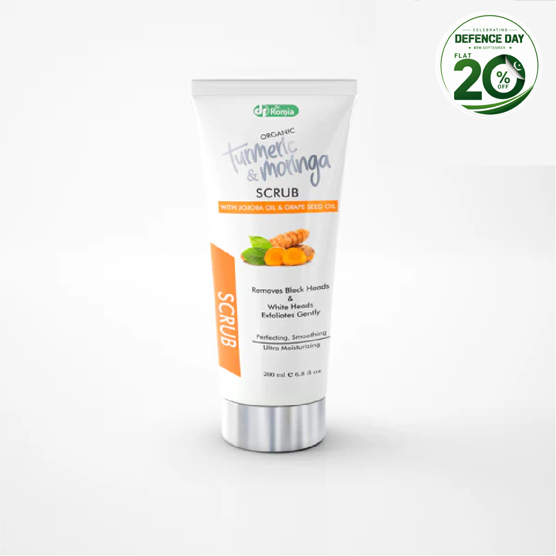 The Best Exfoliator For Face – Organic Turmeric & Moringa Scrub
