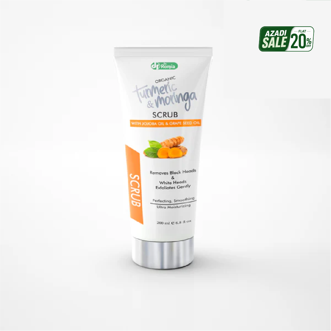 The Best Exfoliator For Face – Organic Turmeric & Moringa Scrub