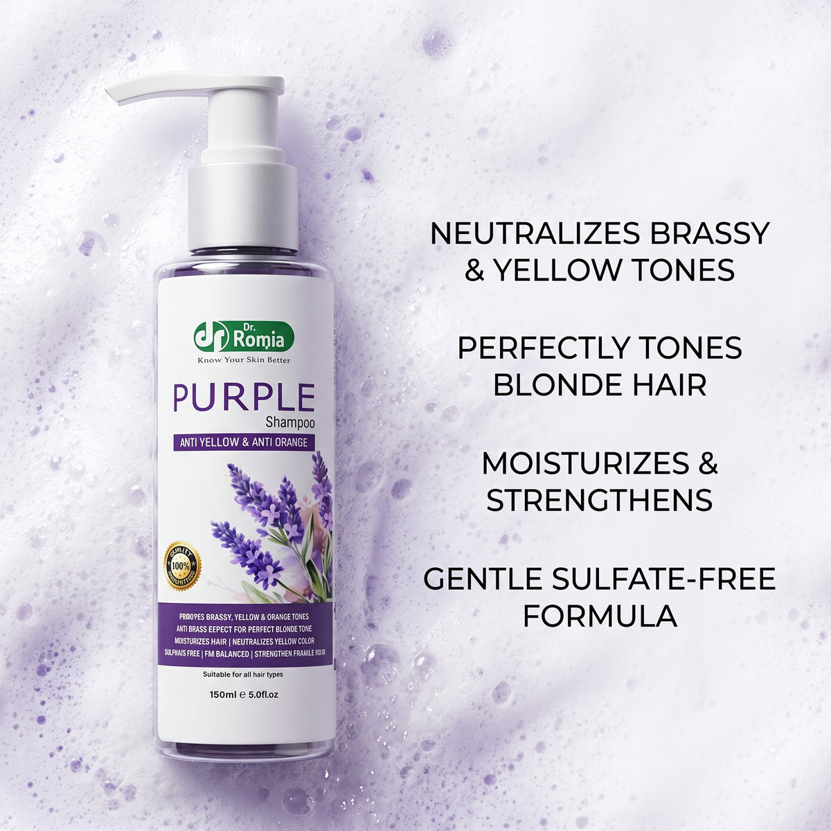Purple Shampoo for Brassy and Yellow Hair