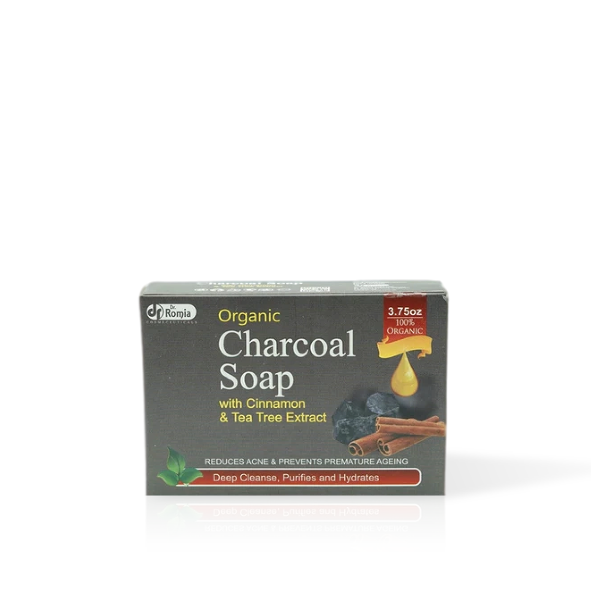 Organic Charcoal Soap – For Acne, Blackheads, Pores Cleansing