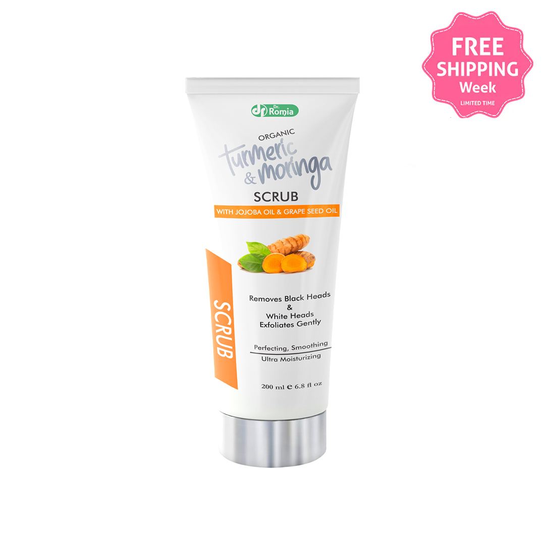 The Best Exfoliator For Face – Organic Turmeric & Moringa Scrub