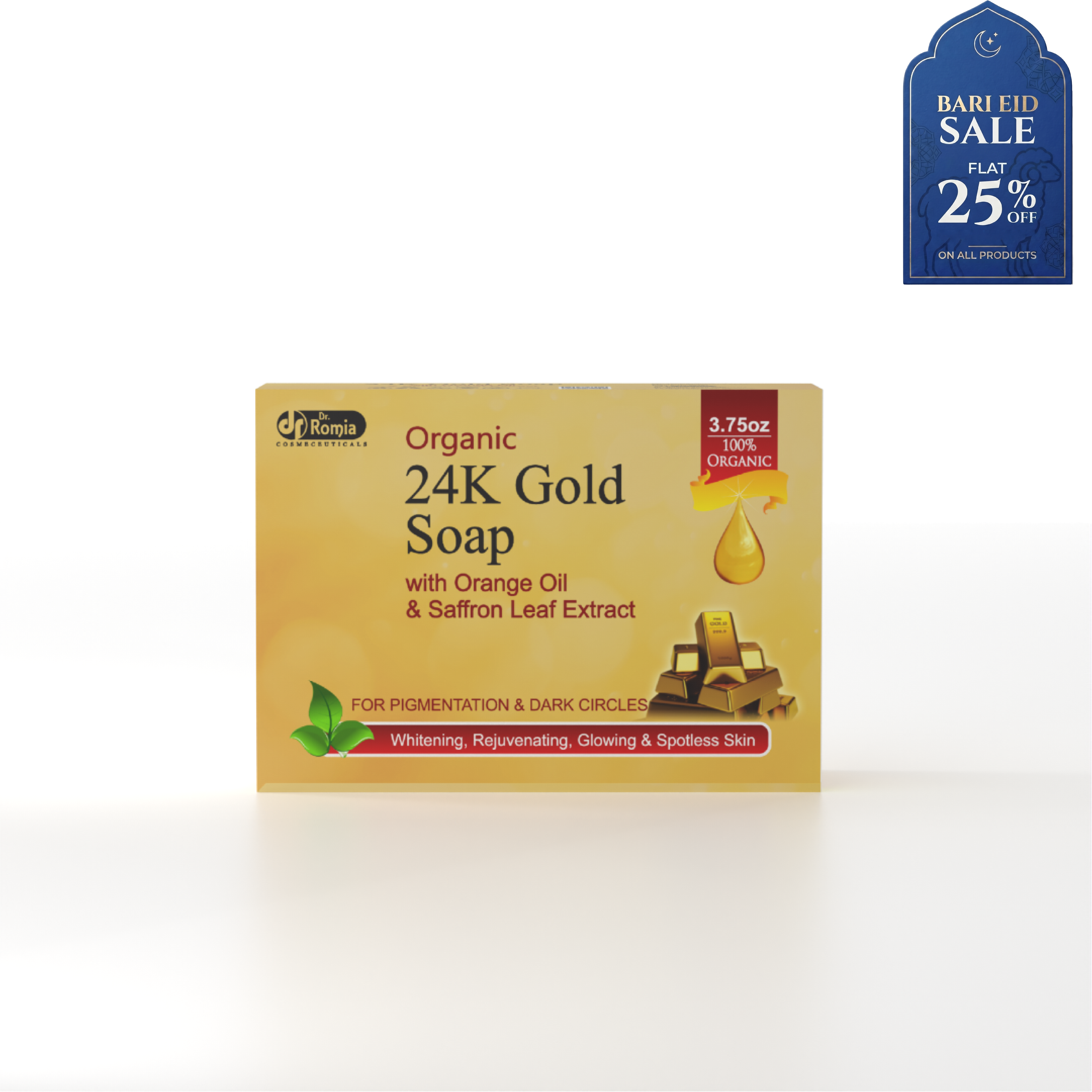 Organic 24K Gold Soap – For Pigmentation & Dark Circles