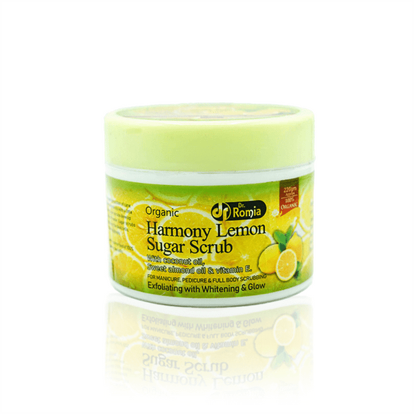 Hand & Foot Whitening Scrub – Organic Harmony Lemon Sugar Scrub